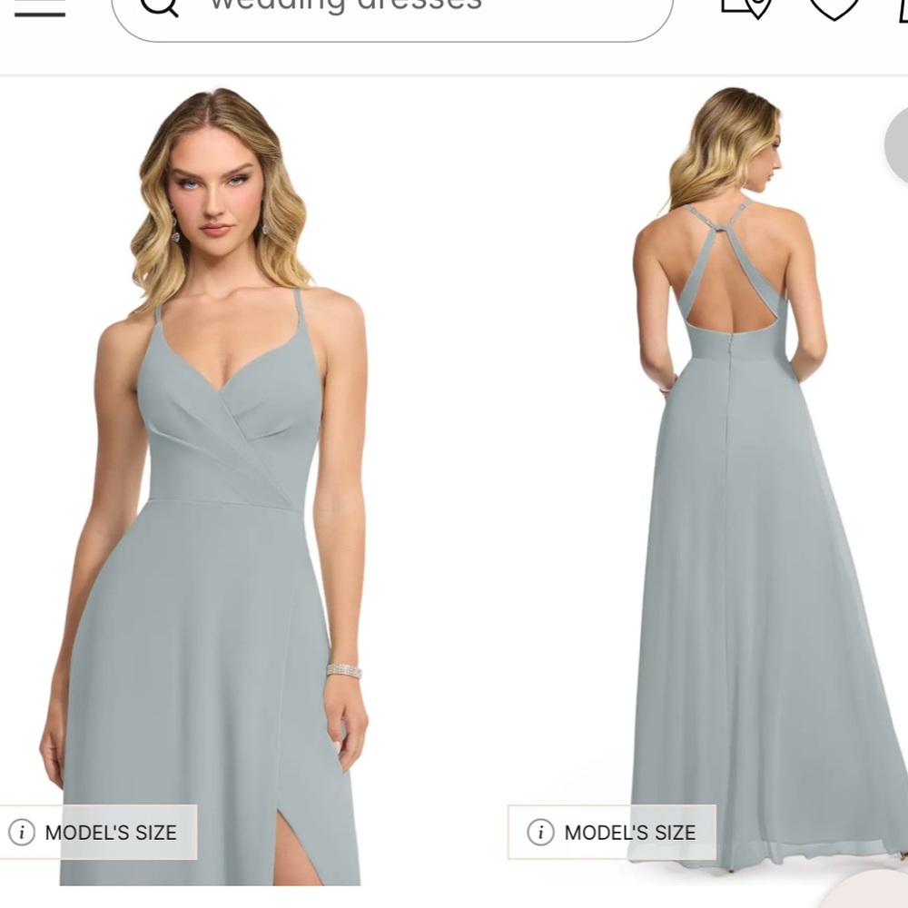 Azazie Davis Dolphin Grey